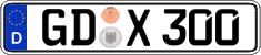 German license plate, Regular plates
