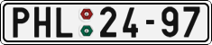 License plate of the Czech Republic, Cars (1960)