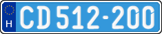 license plates of Hungary, Diplomatic