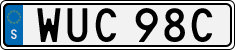 License plate of Sweden, Regular plates