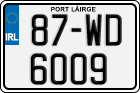 License plate of Ireland, Regular plates
