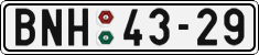 License plate of the Czech Republic, Cars (1960)
