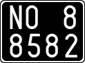 License plate of Italy, Cars (1927 year series)