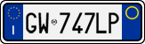 License plate of Italy, Cars (1994 year series)