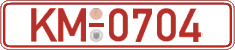 German license plate, Red license plates