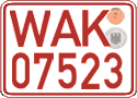 German license plate, Red license plates