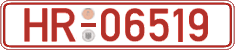 German license plate, Red license plates