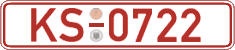 German license plate, Red license plates