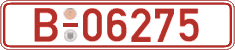 German license plate, Red license plates
