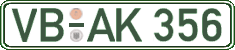 German license plate, Regular plates