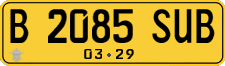 License plate of Indonesia, Commercial vehicles