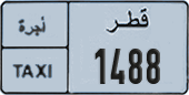License plate of Qatar, Taxi