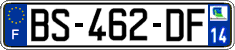 French license plate, SIV (ordinary)