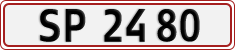 License plate of Denmark, Regular plates