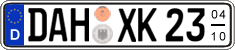German license plate, Seasonal plates