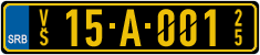 License plate of Serbia, Diplomatic