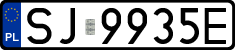 License plates of Poland, Regular car plates