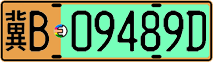 License plate of China, Electric vehicles