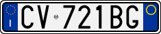 License plate of Italy, Cars (1994 year series)