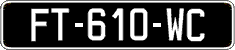 French license plate, SIV (oldtimers)