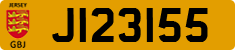 License plate of Jersey, Regular plates (J123456)