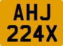 License plate of the United Kingdom, 1963 year system