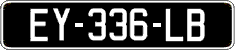 French license plate, SIV (oldtimers)