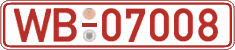German license plate, Red license plates