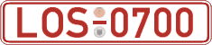 German license plate, Red license plates