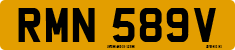 License plate of the United Kingdom, 1963 year system