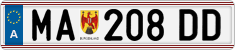 License plate of Austria, Regular plates