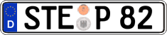 German license plate, Regular plates