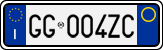 License plate of Italy, Cars (1994 year series)