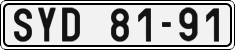 License plate of the Czech Republic, Cars (1960)
