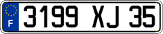 French license plate, FNI