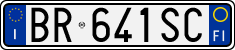 License plate of Italy, Cars (1994 year series)