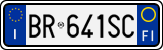 License plate of Italy, Cars (1994 year series)