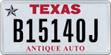 Texas, Specialty plates (A12345B)