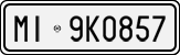 License plate of Italy, Cars (1927 year series)