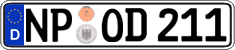 German license plate, Regular plates