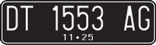 License plate of Indonesia, Regular plates