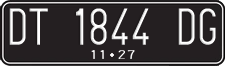 License plate of Indonesia, Regular plates