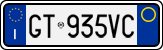 License plate of Italy, Cars (1994 year series)