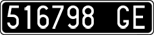License plate of Italy, Cars (1927 year series)