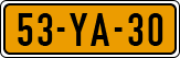 License plate of the Netherlands, Imported oldtimers (cars)