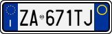 License plate of Italy, Cars (1994 year series)
