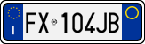 License plate of Italy, Cars (1994 year series)