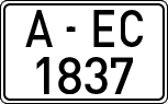 License plates of Spain, 1971 year series