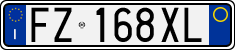 License plate of Italy, Cars (1994 year series)