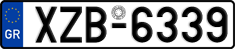 License plate of Greece, Cars